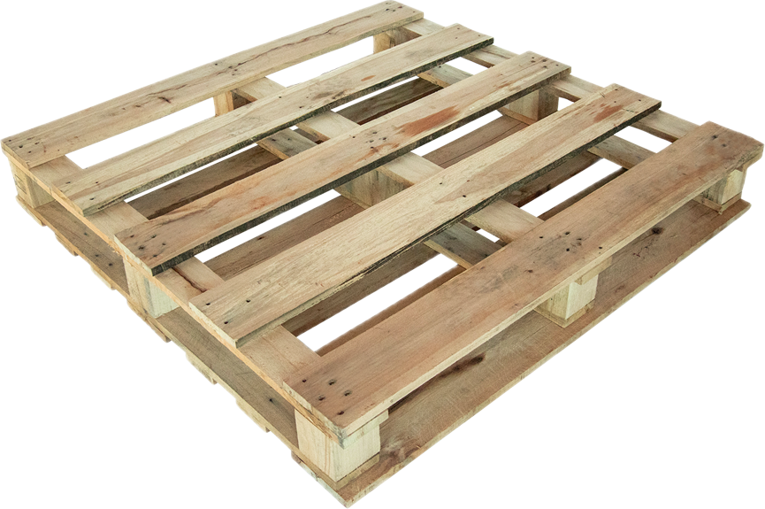 4-way Block Recycled Wooden Pallets (40*48), Durable, Reusable, Stackable, Easy to Handle