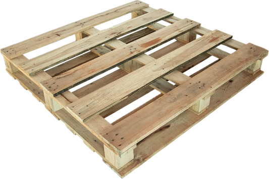 4-way Block Recycled Wooden Pallets (40*48), Durable, Reusable, Stackable, Easy to Handle